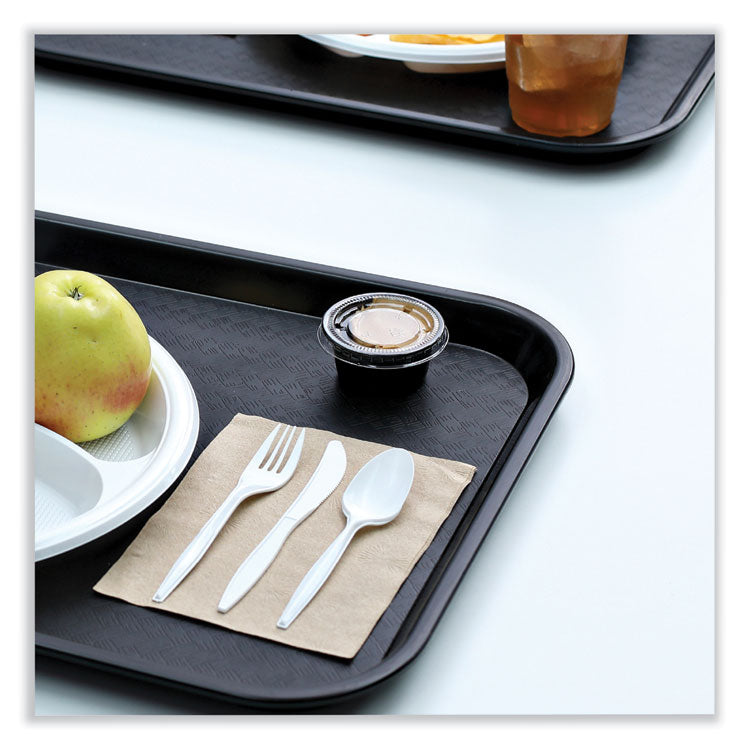 Souffle/Portion Cup Lids, Fits 1.5 oz and 2 oz Portion Cups, Plastic, Clear, 2,500/Carton