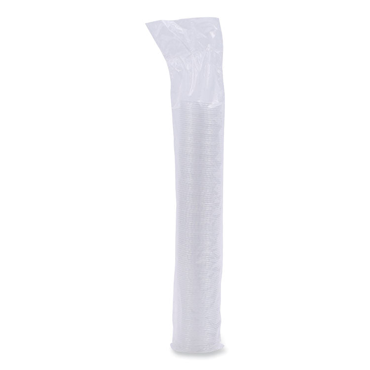 Souffle/Portion Cup Lids, Fits 1.5 oz and 2 oz Portion Cups, Plastic, Clear, 2,500/Carton