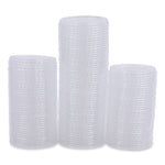 Souffle/Portion Cup Lids, Fits 1.5 oz and 2 oz Portion Cups, Plastic, Clear, 2,500/Carton