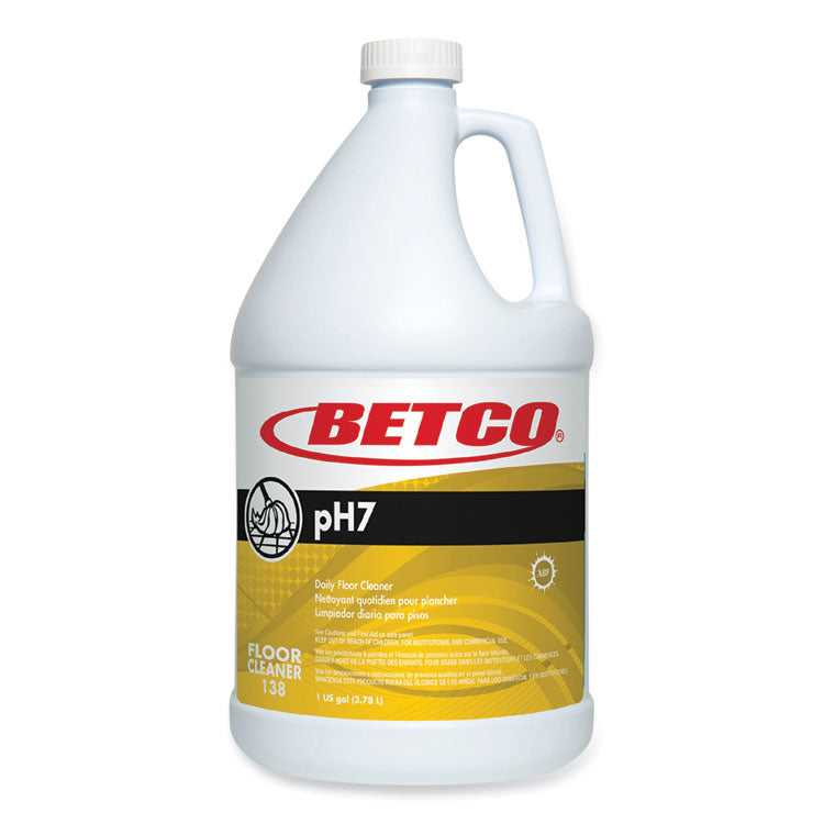 Ph7 Floor Cleaner, Lemon Scent, 1 Gal Bottle, 4/carton
