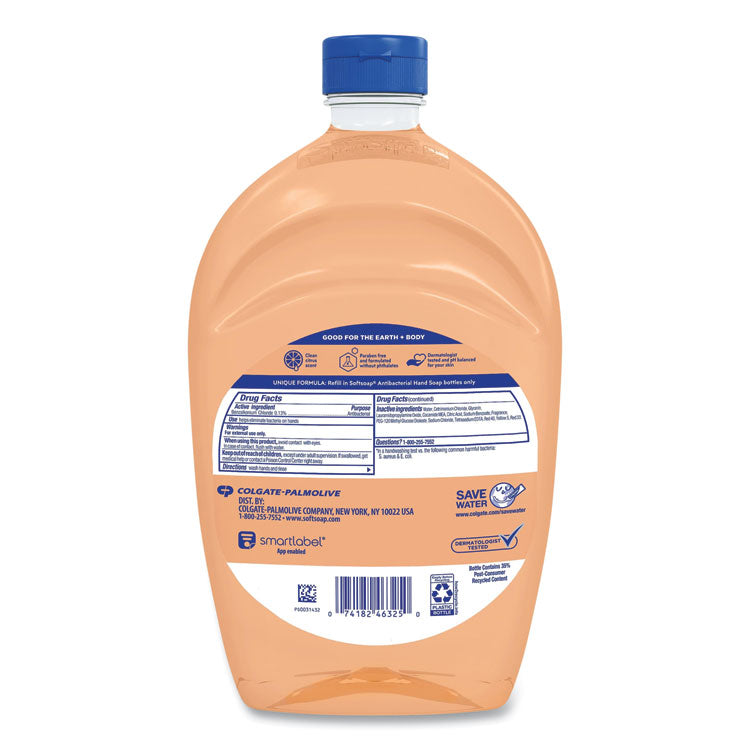 Antibacterial Liquid Hand Soap Refill, Fresh Scent, Orange, 50 oz