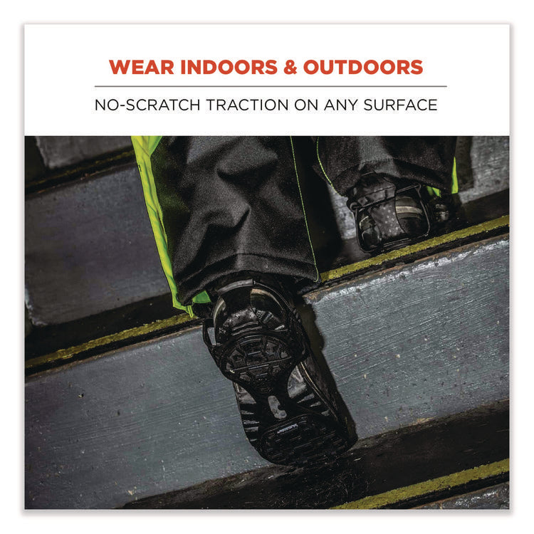 Trex 6325 Spikeless Traction Devices, Medium (Men's Size 8 to 11), Black, Pair