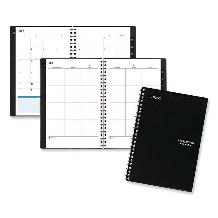 Academic Year Customizable Student Weekly/Monthly Planner, 8.5 x 6.75, 12-Month (July to June): 2025 to 2026