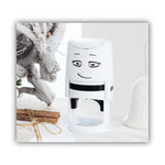 NIO® Stamp with Voucher and Fancy Gray Ink Pad, Self-Inking, 1.56" Diameter