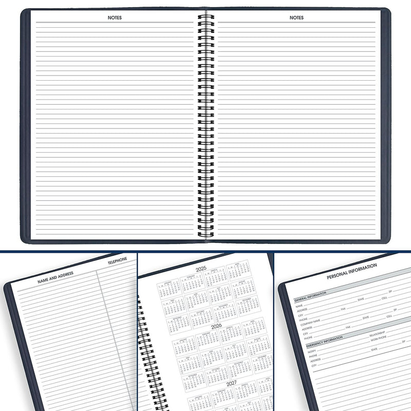 2026 AT-A-GLANCE 8.25" x 11" Weekly Appointment Book Planner, Faux Leather Cover, Navy (70-950-20-26)