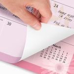 2026 AT-A-GLANCE Paper Flowers 21.75" x 17" Monthly Desk Pad Calendar, Pink/Brown (5035-26)