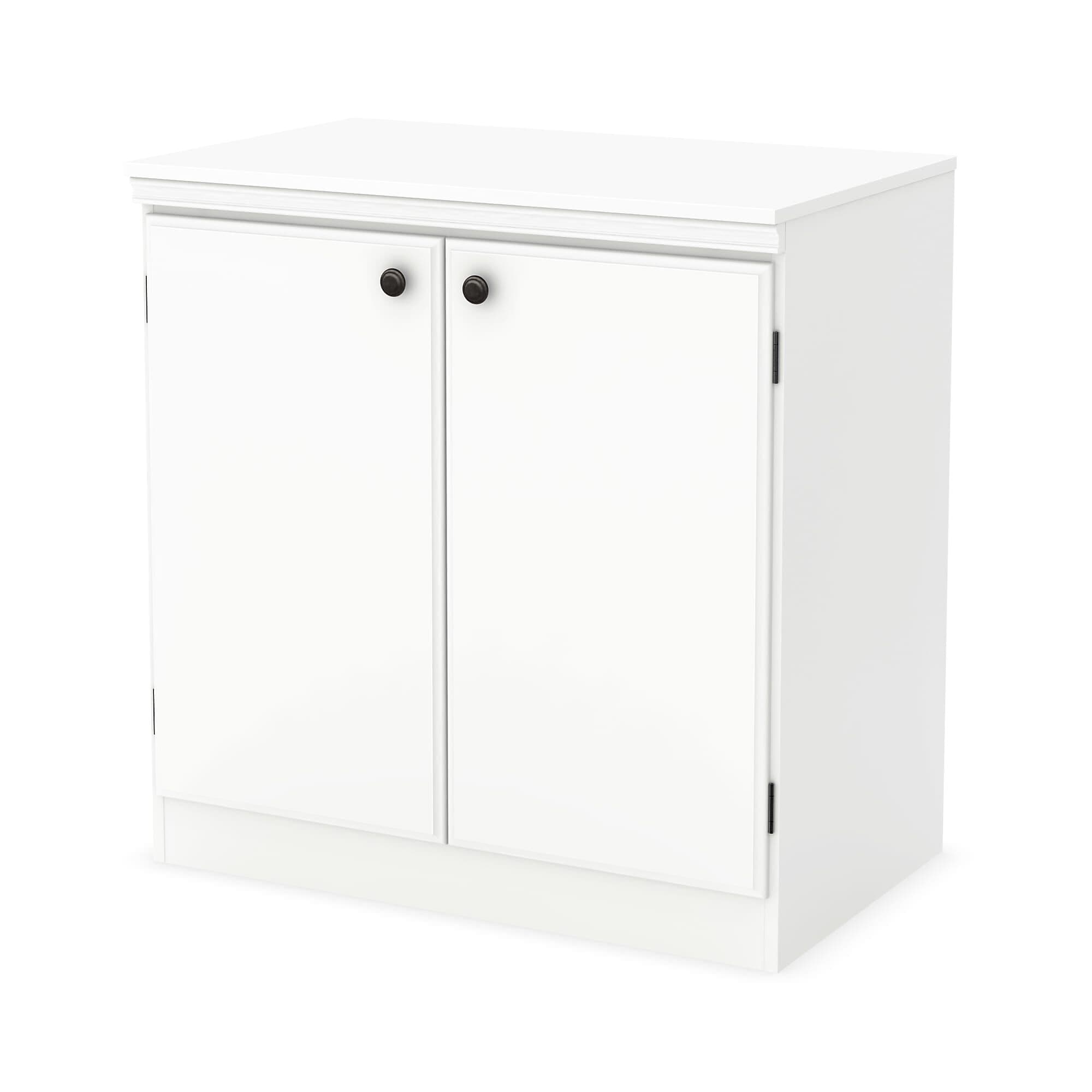 South Shore Morgan Small 2-Door Storage Cabinet, Pure White (7260722)