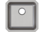 Elkay Lustertone Classic Single-Bowl Undermount Kitchen Sink, 18.5" x 18.5" x 5.38", Stainless Steel, Lustrous Satin