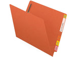 Medical Arts Press Reinforced End Tab File Folder, Straight Cut, Letter-Size, Orange, 50/Box (S-01602-ORG)