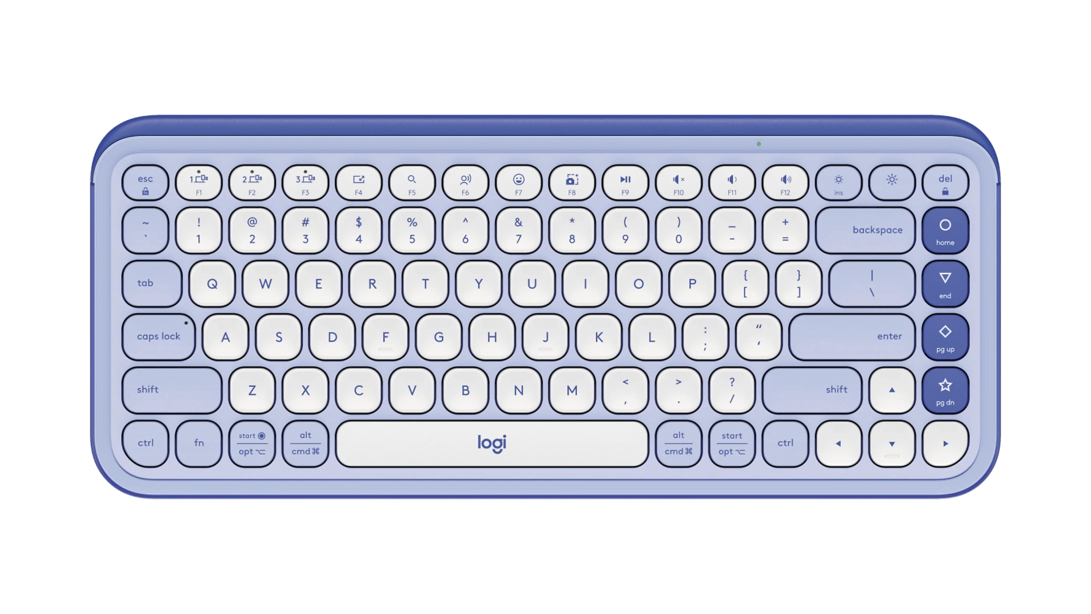Logitech POP Icon Keys Wireless Keyboard, Lilac/Off White (920-013050)