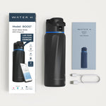 WaterH BOOST Stainless Steel Triple Wall Insulated Smart Water Bottle, 32 oz., Black (B003BK)