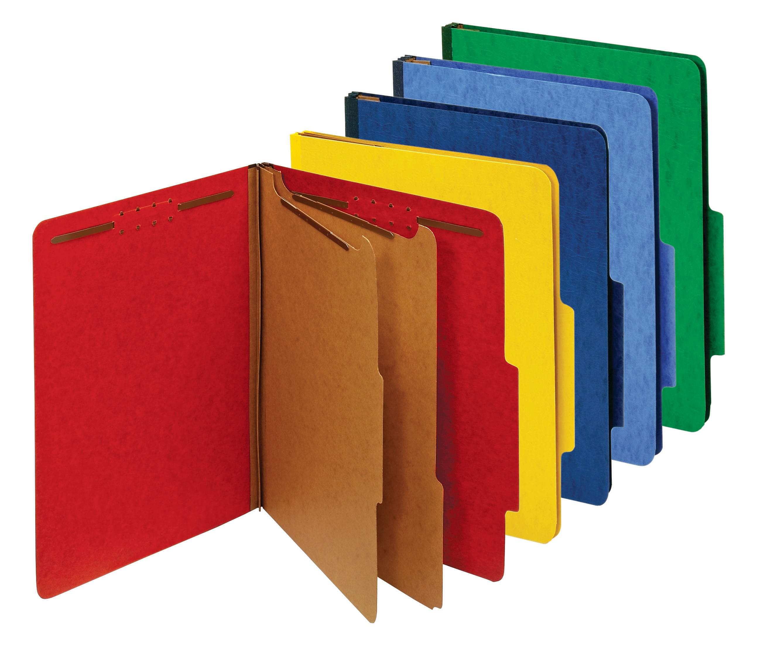 Pendaflex Classification Folder, 2-Dividers, 2 1/2" Expansion, Letter Size, Assorted Colors, 10/Box (24025)