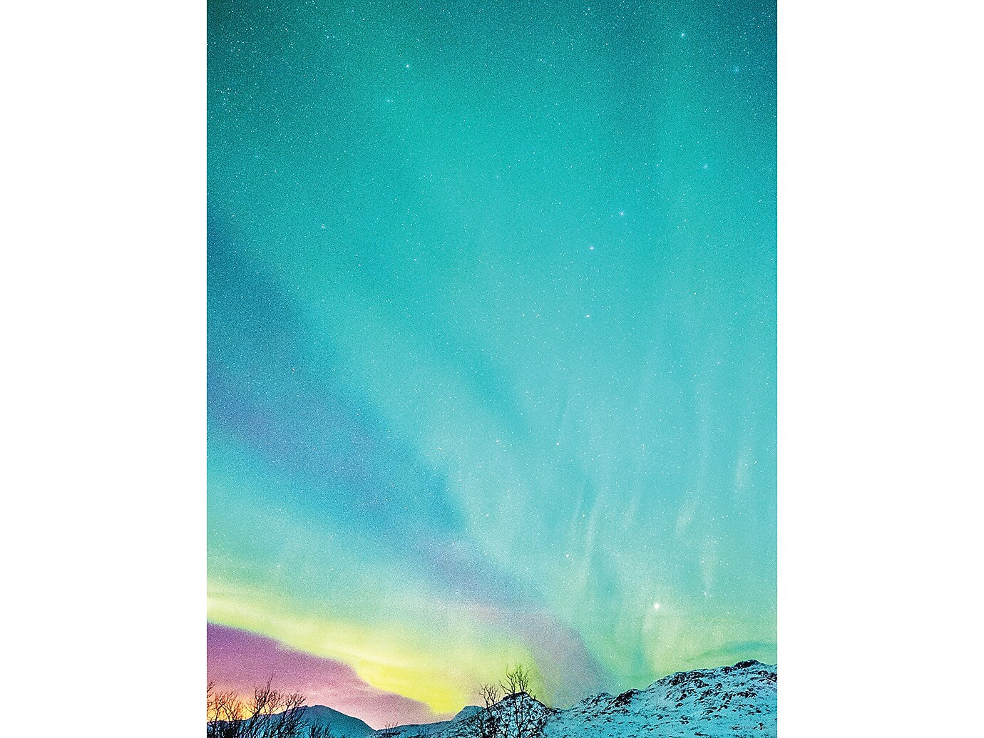 Great Papers Northern Sky Lights Letterhead, Multicolor, 50/Pack (2023047)