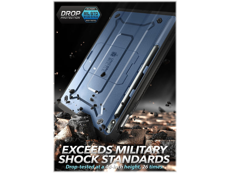 SUPCASE Unicorn Beetle Pro Polycarbonate 14.6" Rugged Case for Samsung Galaxy Tab S8 Ultra, Metallic Blue (843439118164)
