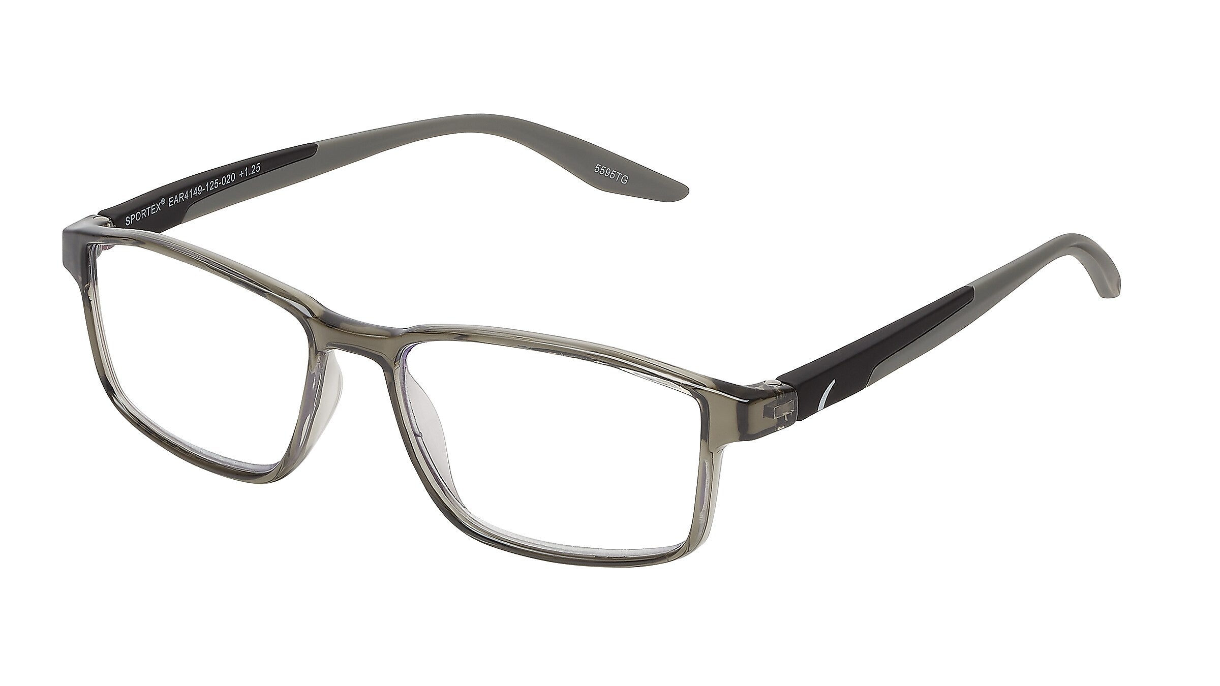 SAV Sportex Blue Light +1.75 Reading Glasses, Gray (AR4149)