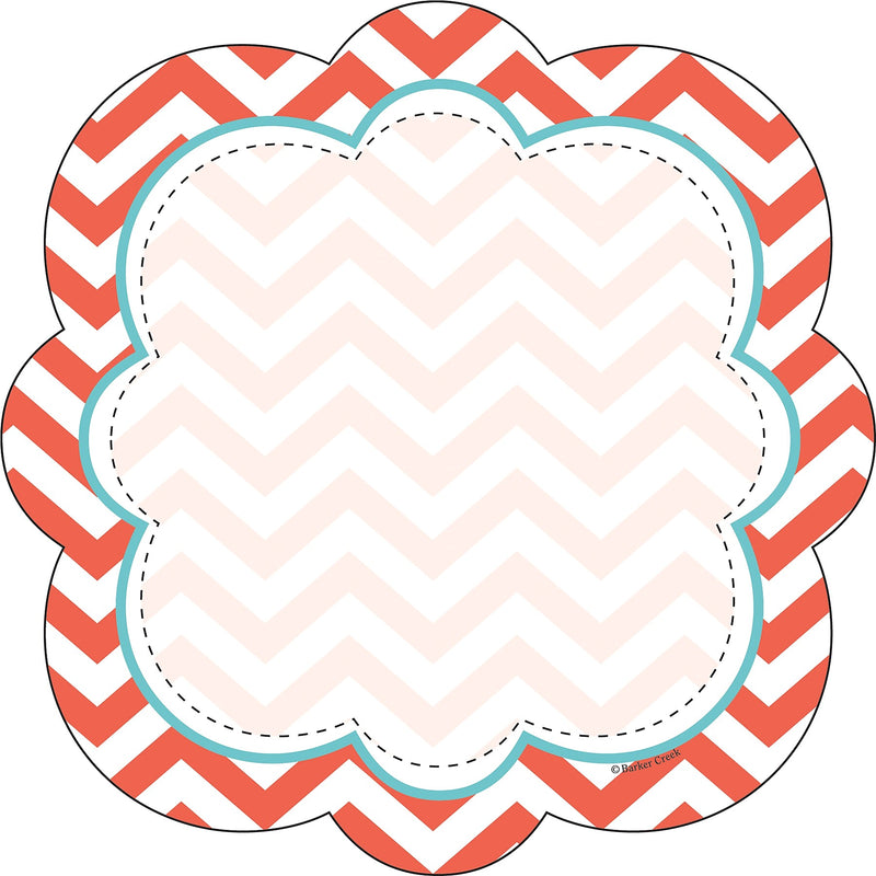 Barker Creek Beautiful Chevron Double-Sided Accents, 36/Pack (LL2202)