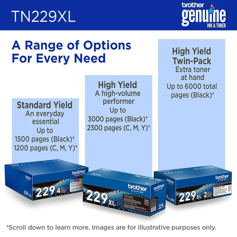 Brother TN229XLBK Black High Yield Toner Cartridge