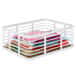 mDesign Steel Organizer, Matte White (25935)