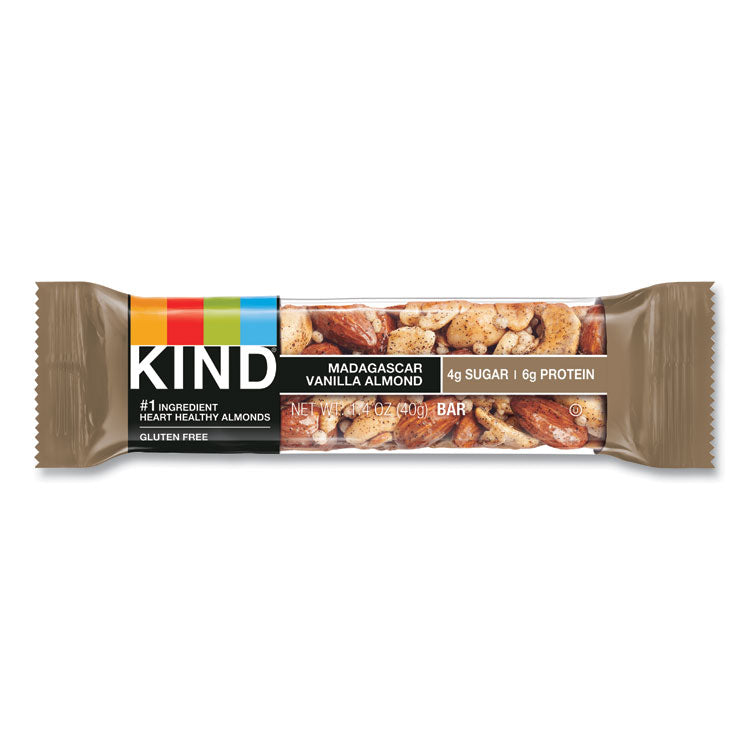 Nuts And Spices Bar, Madagascar Vanilla Almond, 1.4 Oz, 12/box