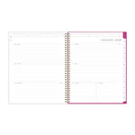 Planning Calendar KV Magenta Blooms PP 8.5x11 RY26 Wkly/Mthly Safety Wirebound -