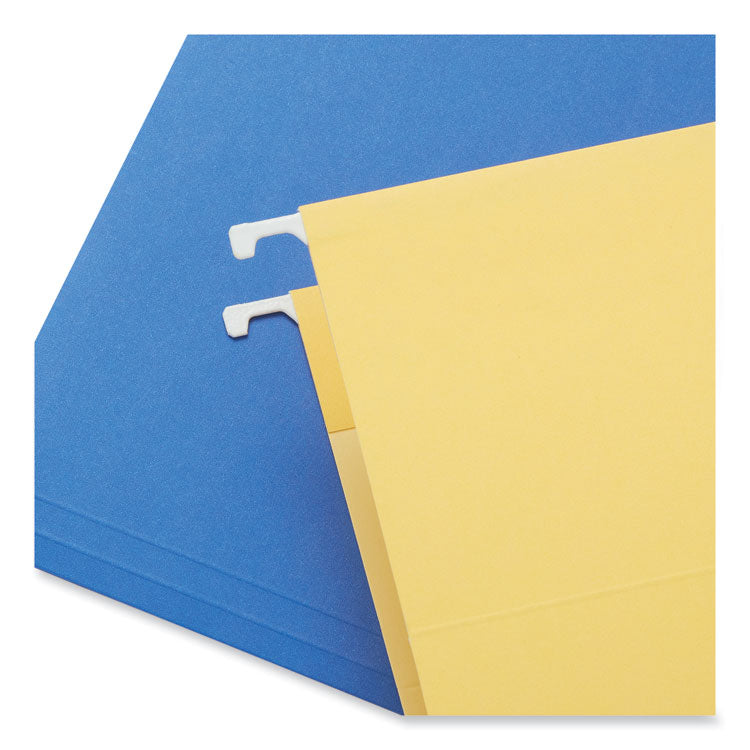 Deluxe Bright Color Hanging File Folders, Legal Size, 1/5-Cut Tabs, Bright Green, 25/Box