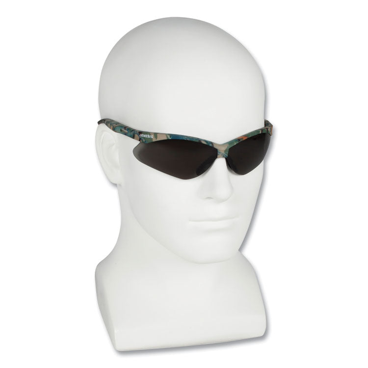 V30 NEMESIS Safety Eyewear, Plastic Camo Frame, Smoke Polycarbonate Lens, 12/Box