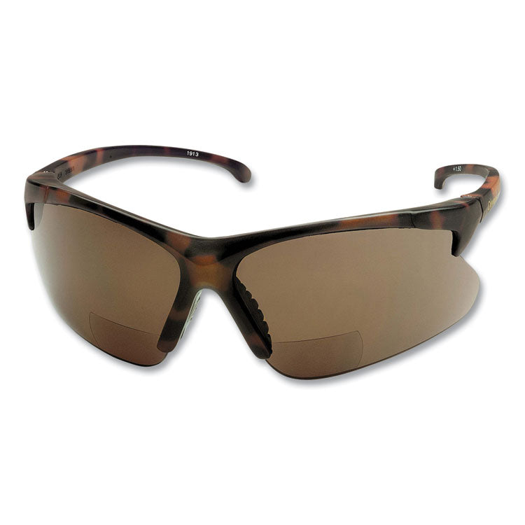 V60 30-06 Readers Safety Sunglasses, Nylon Tortoise Frame, Smoke Polycarbonate Lens, 6/Box