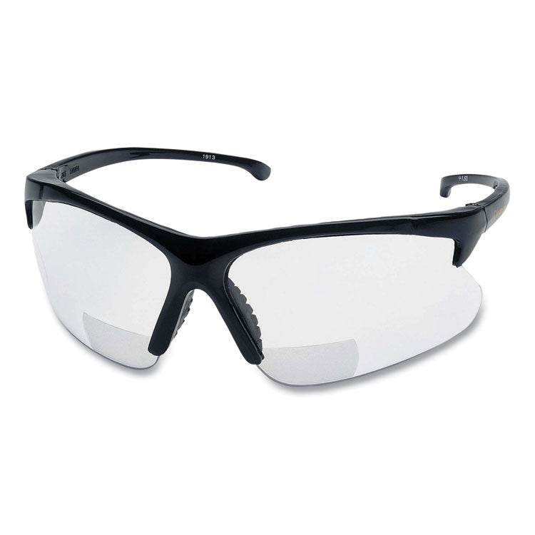 V60 30-06 Readers Safety Glasses, Nylon Black Frame, Clear Polycarbonate Lens, 6/Box