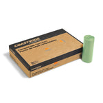 Coastwide Professional™ 55-60 Gallon Compostable Bag, 38" x 58", Low Density, 0.9 Mil, Green, 100 Bags/Box (CW62401)