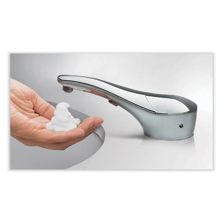 SureFlo Top-Fill Automatic Bulk Foam Soap Dispenser, 34 oz, 7.75 x 7.75 x 19.94, Chrome