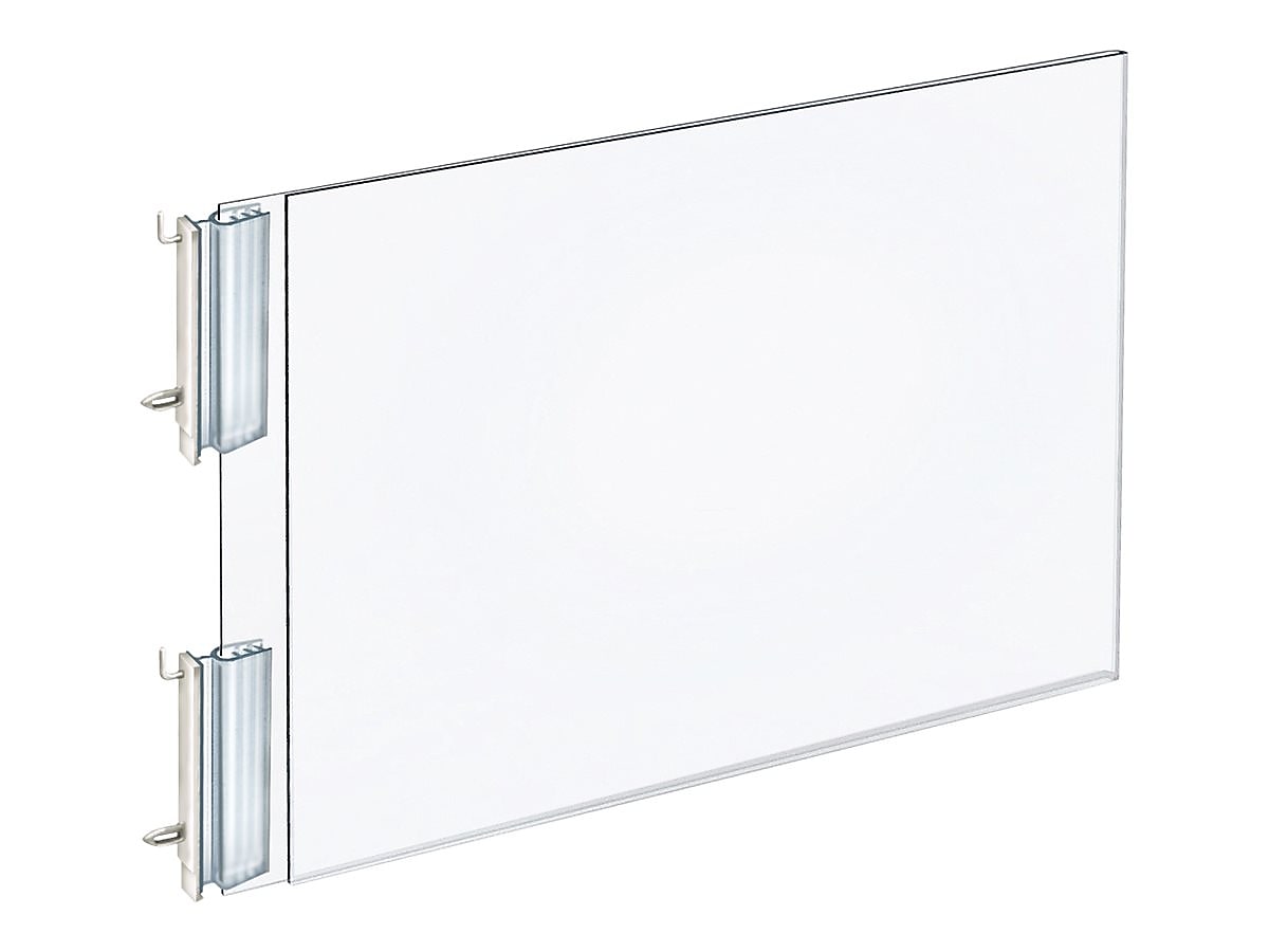 Azar Sign Holder, 11.75" x 8.5", Horizontal, Wall Mounted, Clear, Acrylic, 10/Pack (103315)