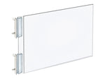 Azar Sign Holder, 11.75" x 8.5", Horizontal, Wall Mounted, Clear, Acrylic, 10/Pack (103315)