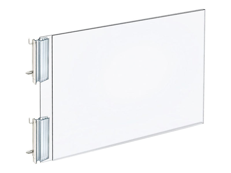 Azar Sign Holder, 11.75" x 8.5", Horizontal, Wall Mounted, Clear, Acrylic, 10/Pack (103315)