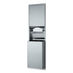 ClassicSeries Recessed Convertible Paper Towel Dispenser/Waste Receptacle, 15.19 x 7.09 x 56, Satin Stainless Steel