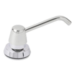 Manual Top-Fill Liquid Soap Dispenser, 4" Spout, 20 oz, 5.63 x 5.63 x 11.25, Chrome