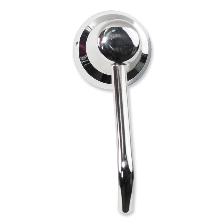 Manual Top-Fill Liquid Soap Dispenser, 4" Spout, 20 oz, 5.63 x 5.63 x 11.25, Chrome
