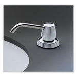 Manual Top-Fill Liquid Soap Dispenser, 4" Spout, 20 oz, 5.63 x 5.63 x 11.25, Chrome