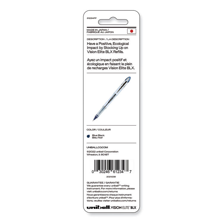 Refill For Vision Elite Roller Ball Pens, Bold Conical Tip, Assorted Ink Colors, 2/pack