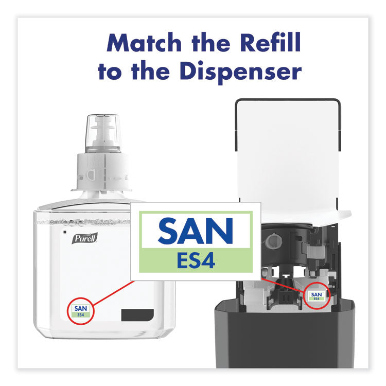 Advanced Hand Sanitizer Gel Refill, 1,200 mL, Clean Scent, For ES4 Dispensers, 2/Carton