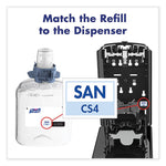 VF PLUS Hand Sanitizer Gel, 1,200 mL Refill Bottle, Fragrance-Free, For CS4 Dispensers, 4/Carton