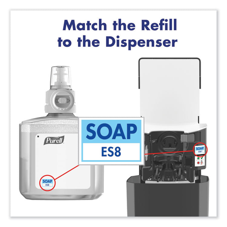 HEALTHY SOAP Foam Refill, For ES8 Dispensers, Fresh Scent, 1,200 mL, 2/Carton