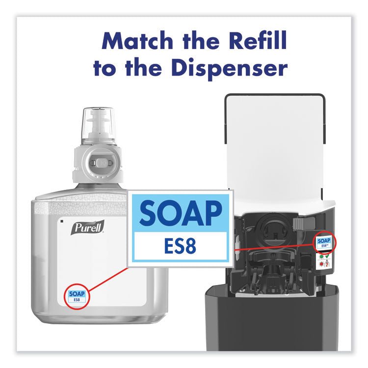 HEALTHY SOAP 0.5% BAK Antimicrobial Foam Refill, For ES8 Dispensers, Light Citrus Floral, 1,200 mL, 2/Carton