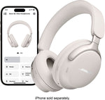 Bose QuietComfort Ultra Wireless Noise Cancelling Over-the-Ear Headphones, White Smoke (880066-0200)