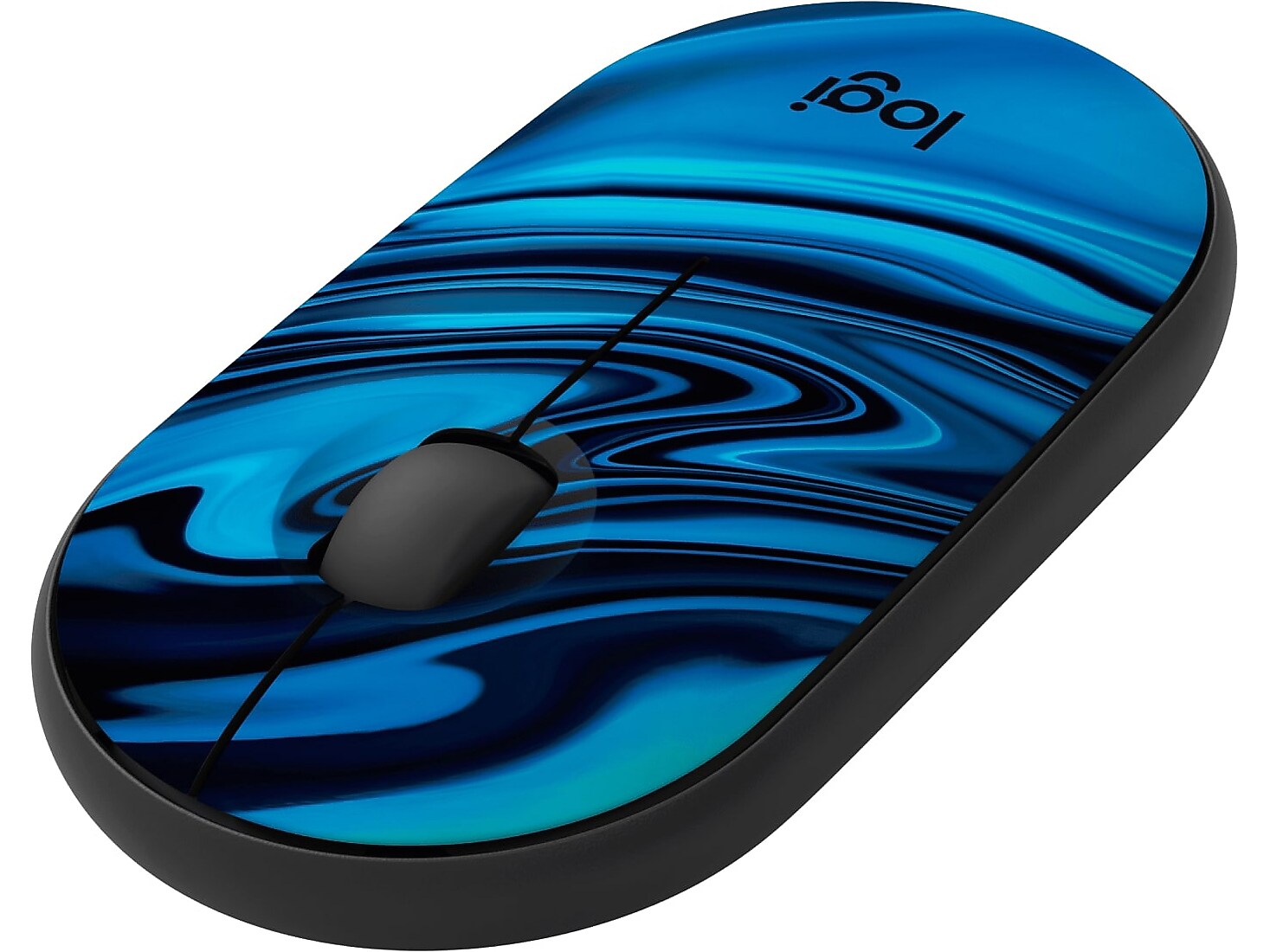 Logitech M340 Wireless Ergonomic Ambidextrous Optical USB Mouse, Blue Galaxy (910-007282)