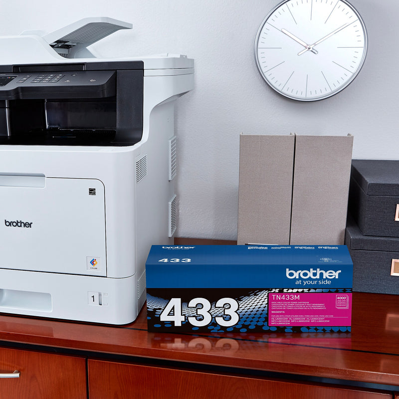 Brother TN433 Magenta High Yield Toner Cartridge   (TN433M)