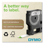 D1 High-Performance Polyester Removable Label Tape, 0.5" X 23 Ft, Black On Blue