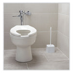 Toilet Bowl Brush, 10" Handle, White