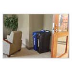 Slim Jim with Venting Channels, 23 gal, Plastic, Black