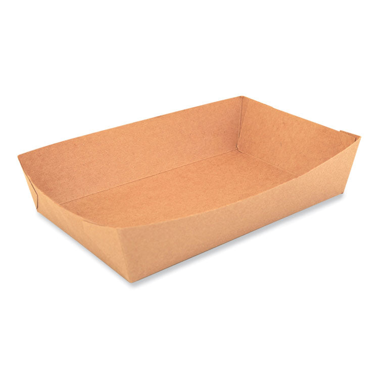 Paper Lunch Trays, 8.5 x 5.5 x 2, Brown, Paper, 500/Carton