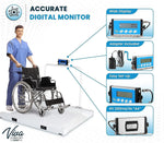 Viva Comfort ME904 ADI904-03-MK Wheelchair Scale, White, 1100 lbs. Capacity